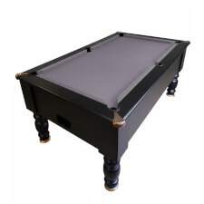 Richmond Coin Op Slate Bed Pool Table - Table Finish : Black, Cloth Colour : Silver - Match, Coin Mechanism : Mechanical Coin Mechanism