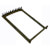 Sam Professional Cue Rack for 6 Cues - Colour : Brown