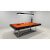 The Silverlight Deluxe Slate Bed Pool Table - Table Finish : Matte Black, Cloth Colour : Orange (Smart)
