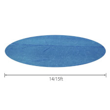 Bestway Solar Swimming Pool Cover - Size : 14/15ft