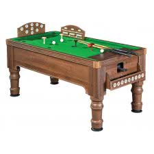 Supreme Bar Billiards 6 foot Table - Table Finish : Walnut