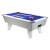 Supreme Winner Slate Bed Pool Table - Table Finish : White Pearl, Cloth Colour : Blue, Freeplay, Coins or Cashless : Freeplay Table