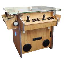 Synergy Customisable Multi Game Arcade Table - Arcade Cabinet Finish : Real Wood Veneer Cabinet