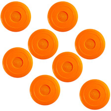 Twister 70mm Orange Air Hockey Puck (30-0070) - Number of pucks : Eight pucks