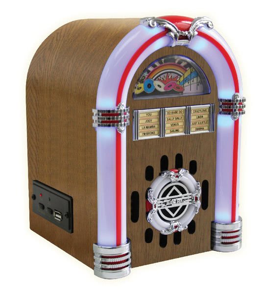 Steepletone USB Sub LED Compact MP3 Mini Jukebox Liberty Games