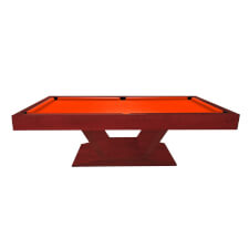 The Vermont Slate Bed Pool Table - Table Finish : , Cloth Colour : Orange (Smart)