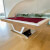 The Vermont Slate Bed Pool Table - Table Finish : RAL (Choose code from swatch)/White, Cloth Colour : Burgundy (Elite Pro)