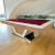 The Vermont Slate Bed Pool Table - Table Finish : RAL (Choose code from swatch)/White, Cloth Colour : Burgundy (Elite Pro)