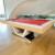 The Vermont Slate Bed Pool Table - Table Finish : Oak/White, Cloth Colour : Red (Smart)