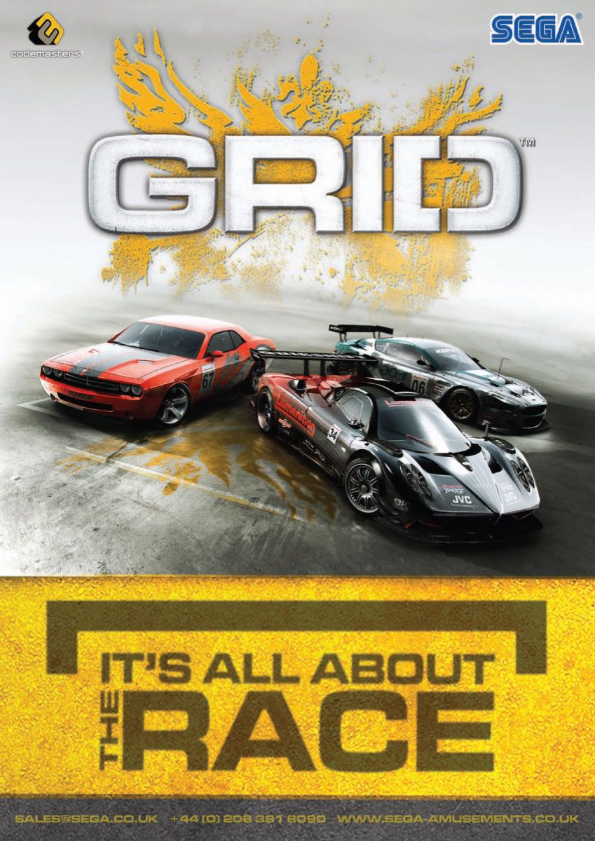 Sega Grid arcade game flyer