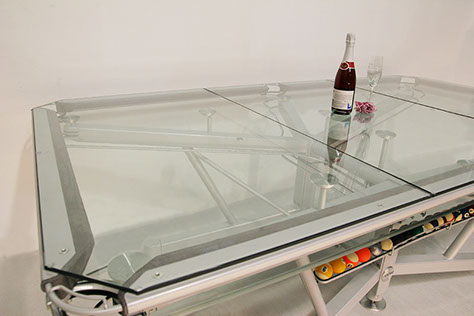 Dining table top for the Virtuoso luxury dining table.