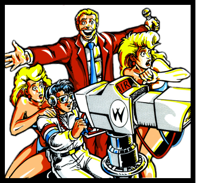 Crew cartoon from the Bally Game Show pinball machine