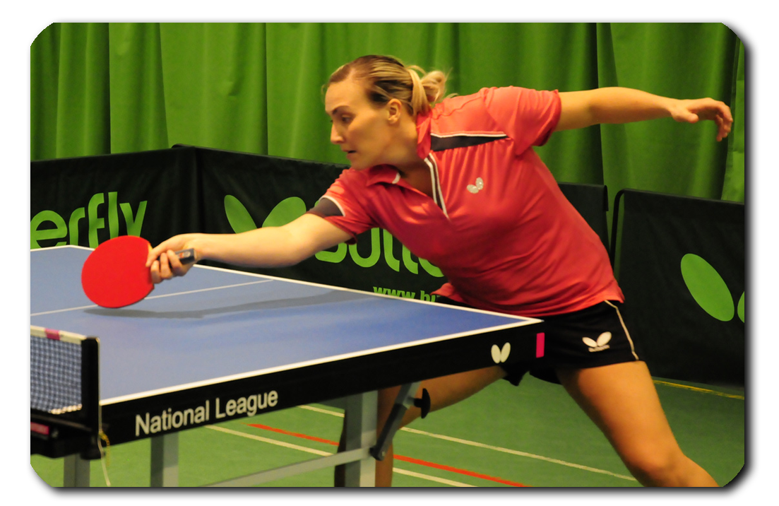 Butterfly National League table tennis table in use