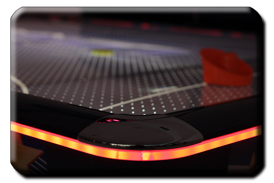 SAM Leisure Double Evo air hockey table corner detail