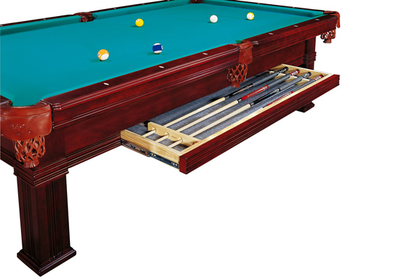 Ball drawer fitted to the Dynamic Bern traditional pool table.