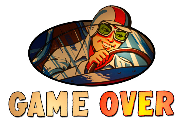 Beat The Clock pinball Game Over graphic