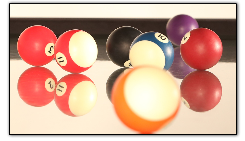 The Vitrik glass playfield on the G4 Phoenix pool table