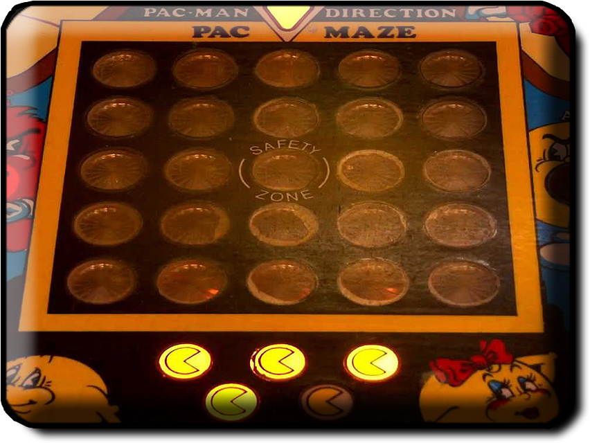 Mr & Mrs Pac-Man pinball table detail