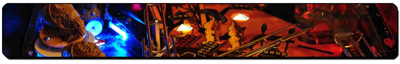 Detail of the Stargate pinball machine playfield