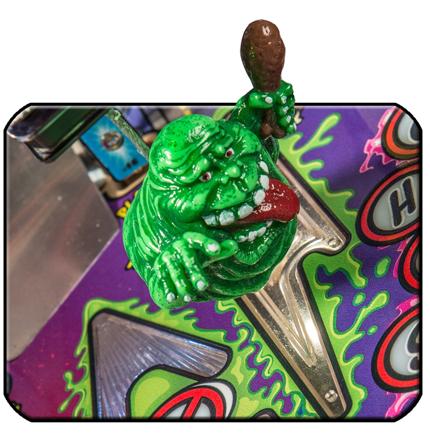 Stern Ghostbusters pinball Slimer detail