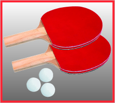 Butterfly Family table reversed sponge bats