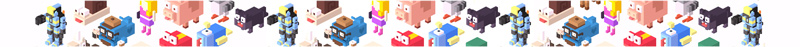 Character graphic for Crossy Road arcade machine
