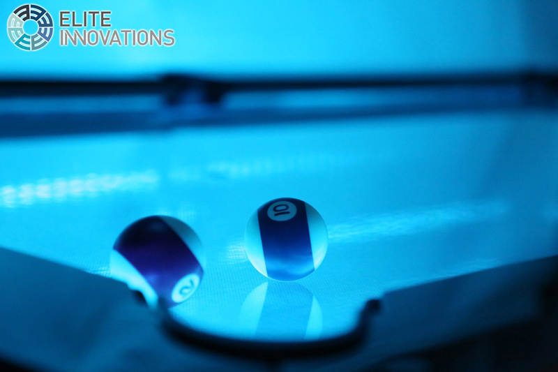 LED upgrade available for Elite Innovations luxury pool tables