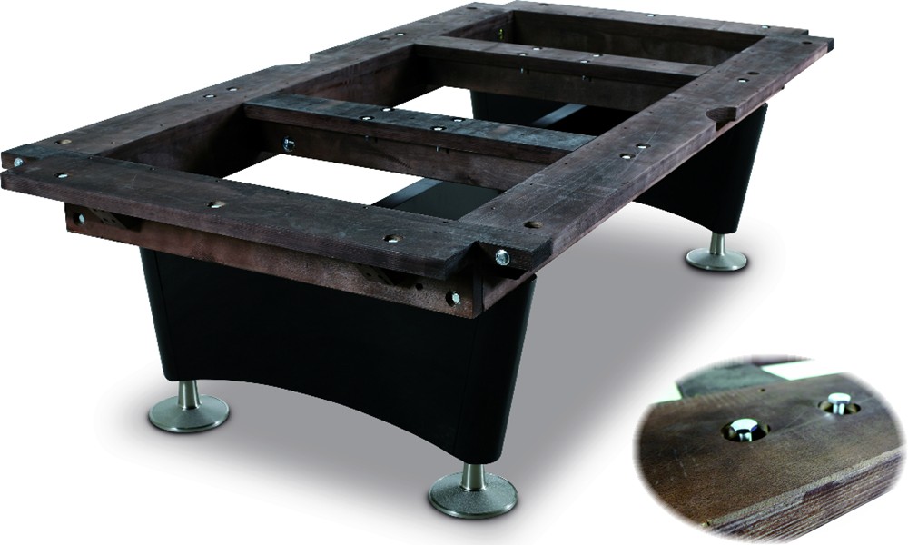 The Pro Star pool table's frame