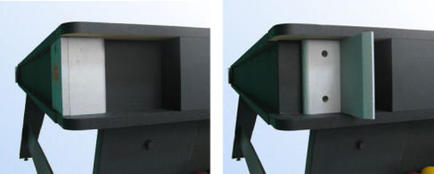 Details of the locking levers used on the 6ft multi games