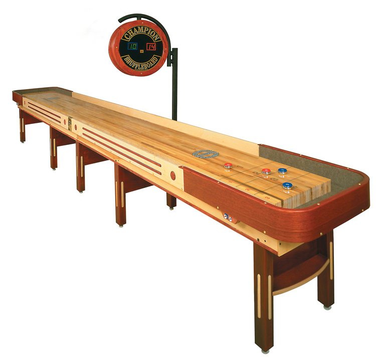 The Grand Champion shuffleboard table