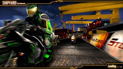 Still from the arcade game storm riders