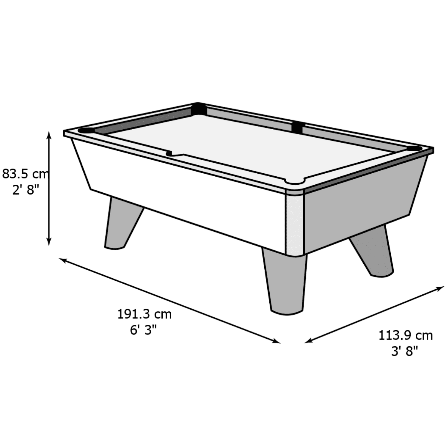 Supreme Winner 8' Coin Operated Table