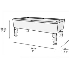Balmoral Slate Bed Pool Table Dimensions