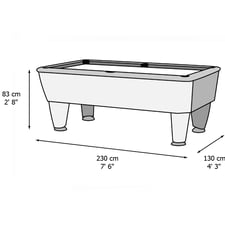 Magno Champion Slate Bed American Pool Table Dimensions