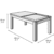 Florence Slate Bed Pool Dining Table Dimensions