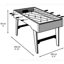 Rene Pierre Club Football Table Dimensions