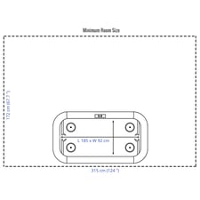 Strikeworth Pro Ice Aluminium 7 Foot Air Hockey Table Dimensions