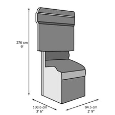 Galaga Assault Arcade Machine Dimensions