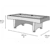 Dynamic Triumph Slate Bed Pool Table Dimensions