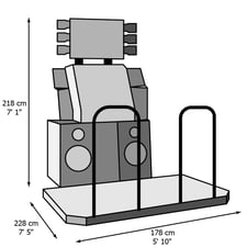 Konami Dance Dance Revolution A Arcade Machine Dimensions