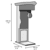MMA Test Your Speed Kickboxing Machine Dimensions
