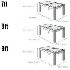 The Vermont Slate Bed Pool Table Dimensions
