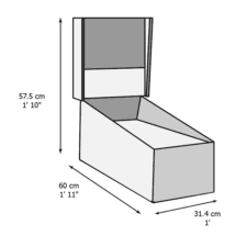 AtGames Legends Micro Virtual Pinball Machine Dimensions