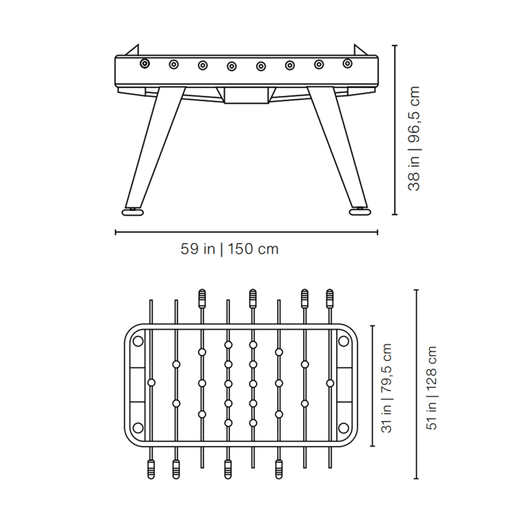RS2 Gold Football Table Liberty Games