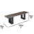 Pureline Pool Diner Bench Dimensions
