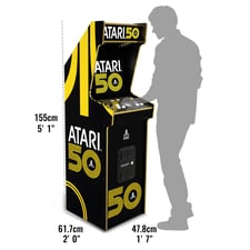 Atari 50th Anniversary Deluxe Multi Game Arcade Machine by Arcade1Up Dimensions