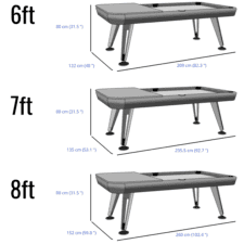 RS Barcelona Diagonal Outdoor American Fibre Bed Pool Dining Table Dimensions