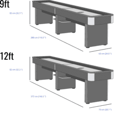 Brunswick Delray Shuffleboard Table Dimensions