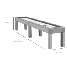 Brunswick Sanibel 12ft Shuffleboard Table Dimensions