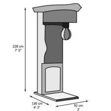 Combo Boxer Prize Arcade Machine Dimensions